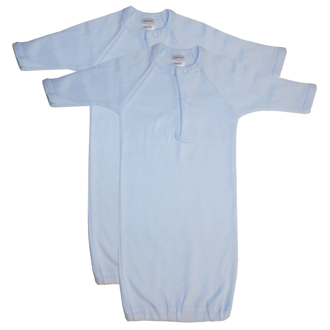 Bambini Boys Preemie Infant Gowns - 2 Pack